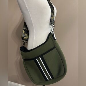 Haute Shore Blake Crossbody Bag Olive Green Neoprene